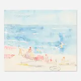 Avalon by Hobson Pittman, 1958, watercolor on paper, sold Jun 2020