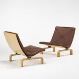 Poul Kjærholm, PK 27 easy chairs, pair