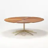 Richard Schultz, Petal coffee table, c. 1960, redwood, enameled aluminum