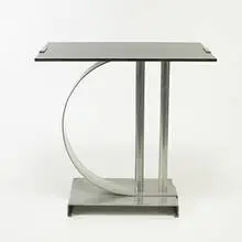 occasional table by Walter von Nessen, 1931, aluminum, plastic, sold Oct 2006