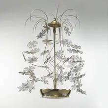 Paavo Tynell, chandelier, c. 1956, brass, wire