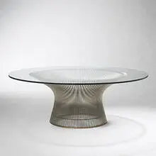 Warren Platner, coffee table, 1966, chrome-plated steel