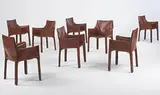Mario Bellini, Cab chairs, set of eight