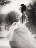 Anne St. Marie, "Harper's Bazaar" by Lillian Bassman, 1959, Gelatin silver print, possibly unique in this orientation, sold Feb 2021