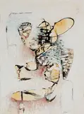 Drake Deknatel, Beesung, 2000, mixed media on paper