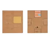 D.E. May, Untitled, 1998; Untitled, 1998, mixed media including paper collage and ink on panel
