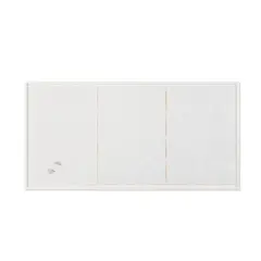 Stephen Sollins, Site, 2001, correction fluid on three uncut printed catalog proof sheets