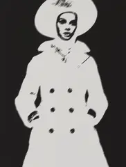 Jean Shrimpton, Trench by Gideon Lewin, 1968, Gelatin silver print, offered Feb 2021