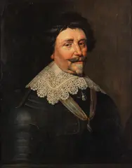 Michiel Jansz. van Mierevelt, Portrait of Frederick Hendrick, Prince of Orange-Nassau, bust length, in armour, oil on panel