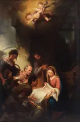 Juan Cabral Bejarano, The adoration of the shepherds, oil on canvas