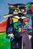 Otmar Alt, Braut“ und „Bräutigam, 1990, 2 Acrylgemälde, jeweils auf Leinwand