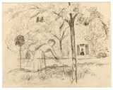 August Macke, Frau bei der Gartenarbeit