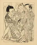 Max Beckmann, Die Enttäuschten II, 1922, Lithographie auf imitiertem Japan