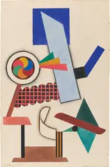 Auguste Herbin, Ohne Titel, 1917, Aquarell auf Velin, auf Karton aufgezogen