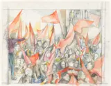 Renato Guttuso, Funerali di Togliatti (bozzetto)