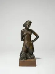 Rudolf Belling, Mädchen (Torso), 1940, Bronze mit dunkelbrauner Patina, auf Holzsockel montiert. Höhe (ohne Sockel): 33 cm (13 in.)