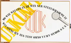 Ferdinand Kriwet, POEM-PRINT, 1972, Farbserigrafie auf Leinwand
