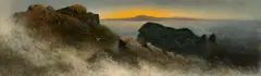 Karl Wilhelm Diefenbach, Blick vom Monte Solaro (Capri), Öl auf Leinwand