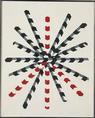 Untitled by Allan D'Arcangelo, 1970, Color lithograph, sold Jun 2009