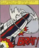 Roy Lichtenstein, As I Opened Fire Triptych (3), 1966, Offset color lithograph
