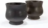 Stan Bitters, Pair black bell pots (2)