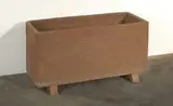 Stan Bitters, Rectangular pot with feet, c. 1960s, Hans Sumpf Co