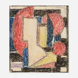 Charles Frederic Ramsey, Head Study, crayon on paper