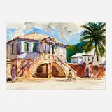 Andrew Winter, St. Croix Apartment, 1937, watercolor on paper