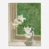 Hobson Pittman, Lillies, pastel on Strathmore laid to board