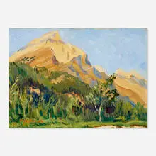 Mary Butler, Mt. Field, Canada, oil on canvas laid to board