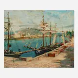 Charles Henri Verbrugghe, Cherbourg, oil on board