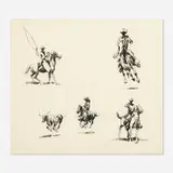 Edward Borein, Cowboys on Horses