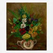Gus Mager, Untitled (still life), oil on canvas