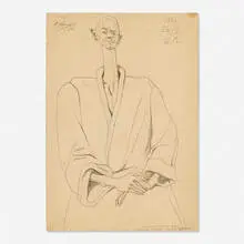 Mihail Chemiakin, Insane Asylum, 1961, graphite on paper