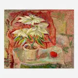 Faye Swengel Badura, Untitled (poinsettia), oil on canvas