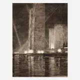 Gerald Geerlings, Grand Canal, America, 1933, drypoint