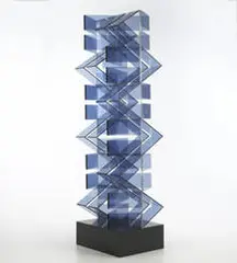 Espace Indelini by Francisco Sobrino, c. 1968, plexiglass, sold Oct 2006