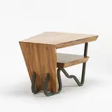 Lloyd Wright, occasional table from the P. J. Healy house, Los Angeles, CA, 1949, paldao, copper