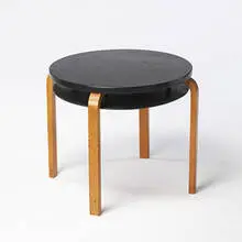 table, model #70 by Alvar Aalto, c. 1933, lacquered wood, birch, sold Oct 2006