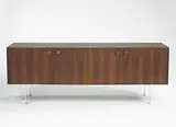 Bodil Kjaer, sideboard, c. 1960, rosewood, chrome-plated steel