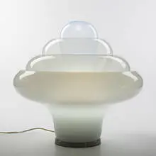 table lamp, model #LT305 by Carlo Nason, 1969, glass, brass, sold Oct 2006
