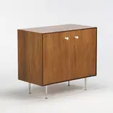 Thin Edge cabinet, model #5201 by George Nelson & Associates, c. 1955, rosewood, aluminum, enameled steel, sold Oct 2006