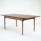 Hans J. Wegner, desk, c. 1960, teak, brass