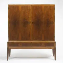server by attribution Frits Henningsen, c. 1960, rosewood, brass, sold Oct 2006