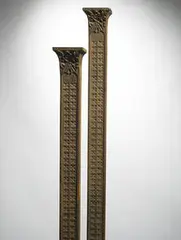 Louis Sullivan, elevator pillasters for the Chicago Stock Exchange, pair, 1894, cast iron with applied copper patina