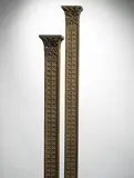 Louis Sullivan, elevator pillasters for the Chicago Stock Exchange, pair, 1894, cast iron with applied copper patina
