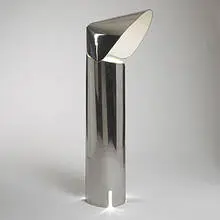 Chiara floor lamp by Mario Bellini, 1967, chrome-plated and enameled metal, sold Mar 2006