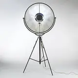Mariano Fortuny, floor lamp, 1907/1985, enameled metal, steel, cloth
