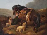 Ra Richard Ansdell, Resting after the shoot, oil on canvas