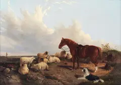 John Duval, The farmer's friends, oil on canvas